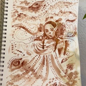 Menstrual Painting/ Room Decor/ Art